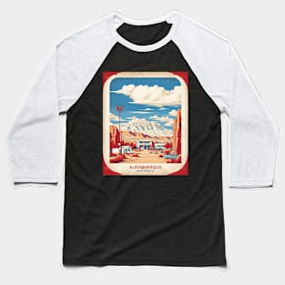 Albuquerque United States of America Tourism Vintage Poster Baseball T-Shirt